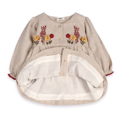 Ravello Embroidered Dress & Bloomer (Linen Blend)