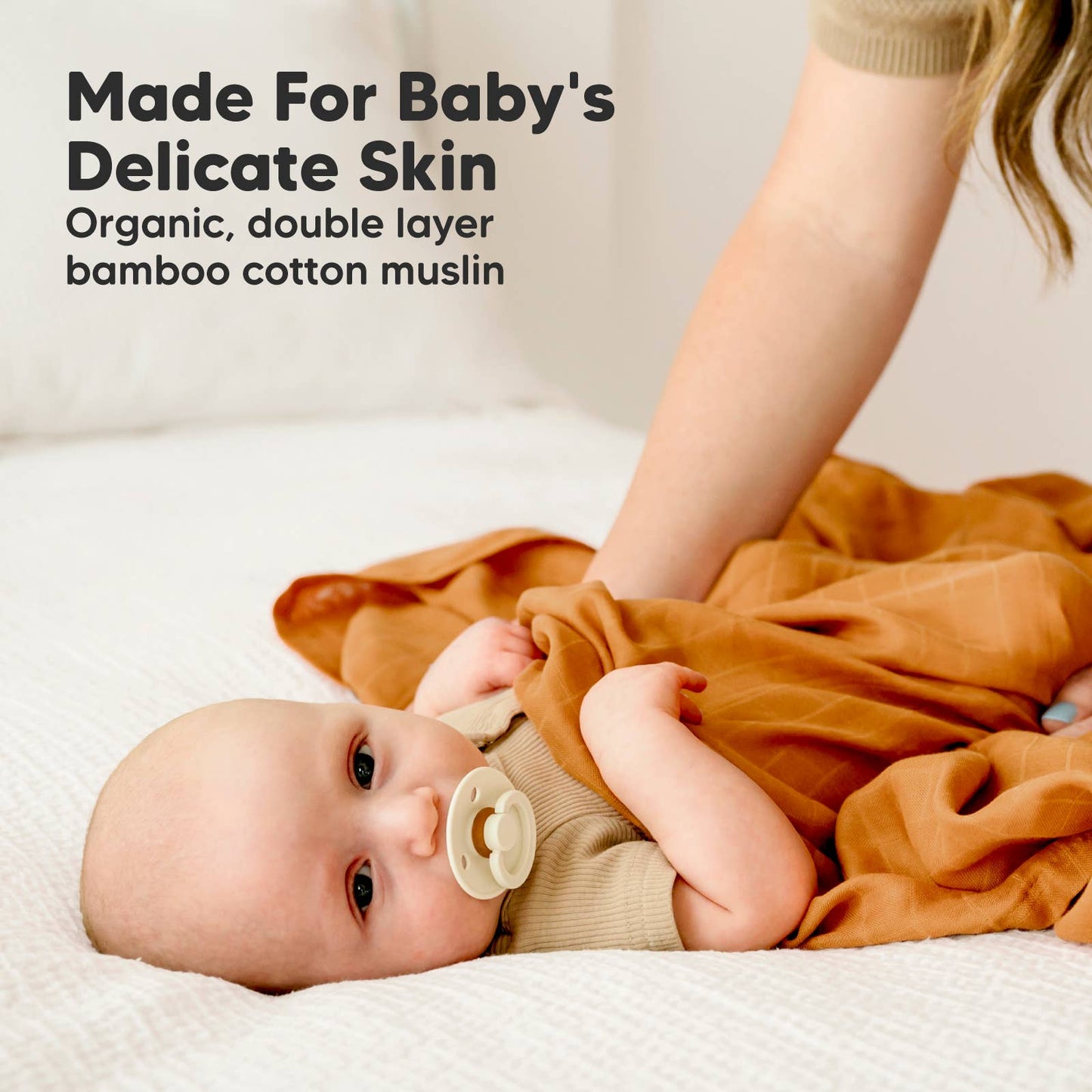 KeaBabies Lumi Muslin Swaddle Blankets