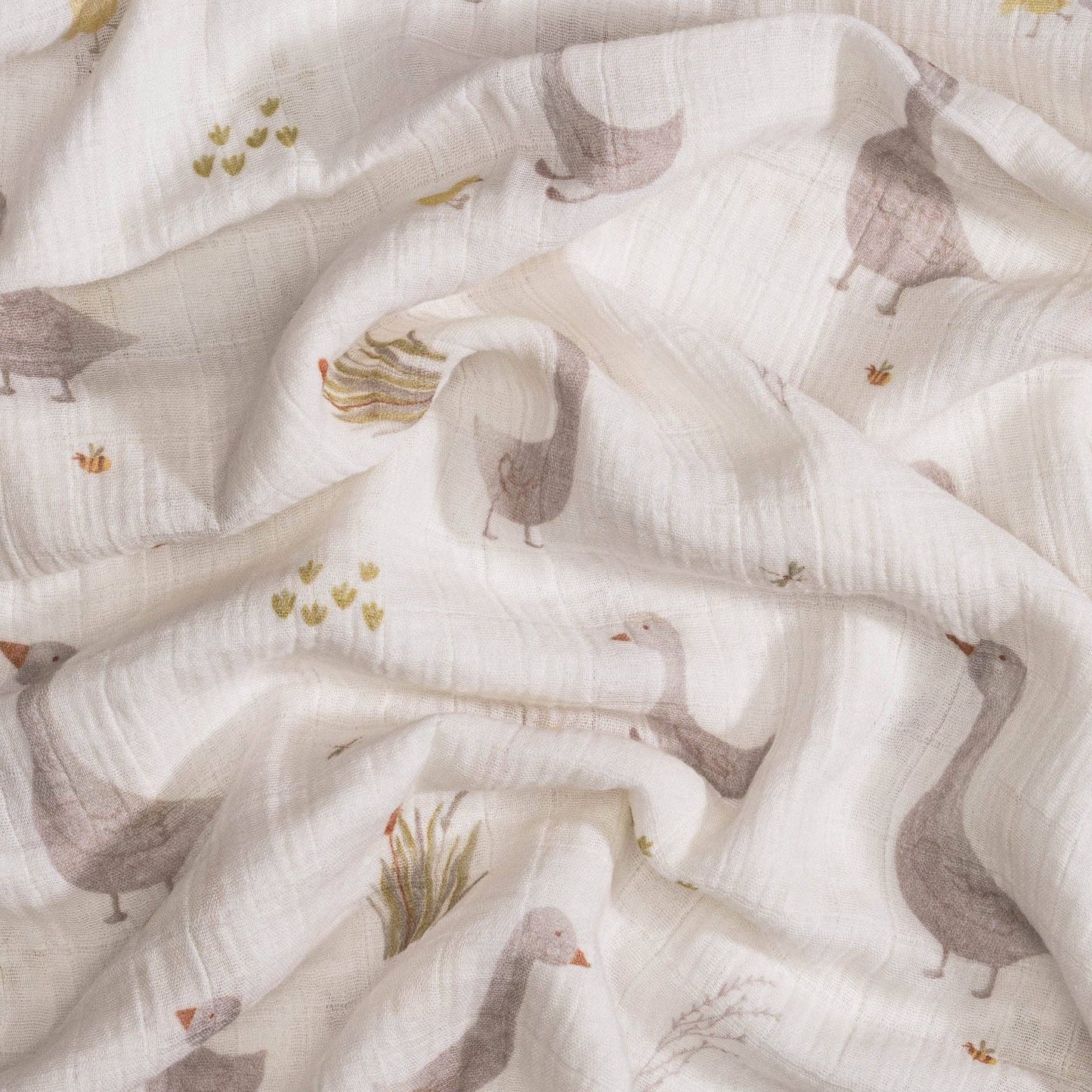 Farmhouse Goose/Check Swaddle Set