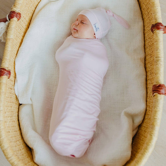 Knit Swaddle Blanket - Blossom