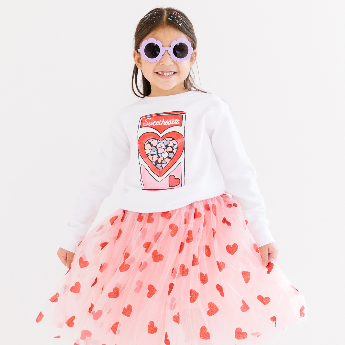 Conversation Hearts Valentines Day Kids sweatshirt