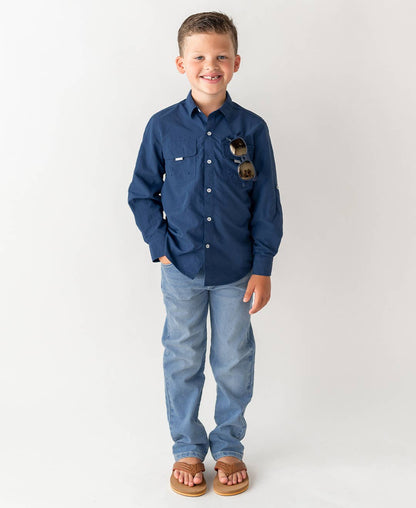 Navy Sun Protective Shirt