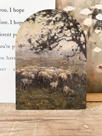 Moody Sheep Arch | Easter Decor