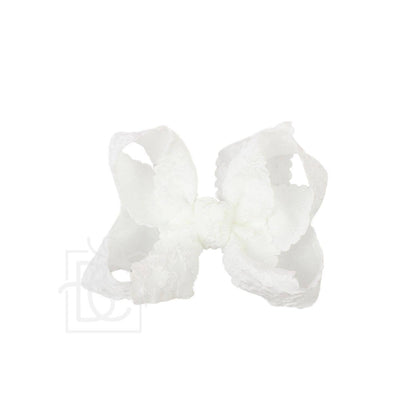 LACE FLOWER BOW