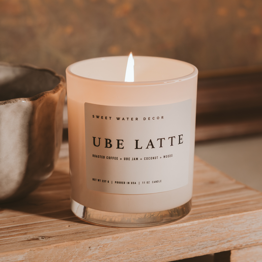 *NEW* Ube Latte 11 oz Soy Candle - Home Decor & Gifts