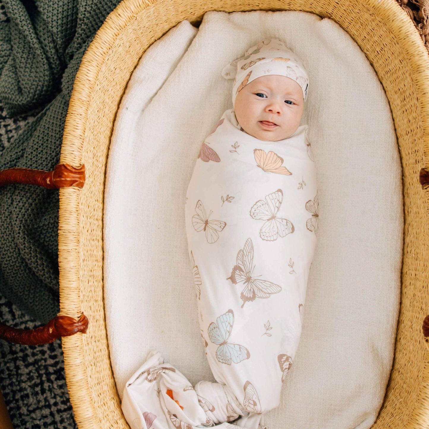 Knit Swaddle Blanket - Luna